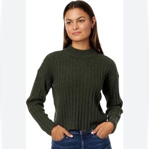 Madewell Women's Green Ribbed Sweater